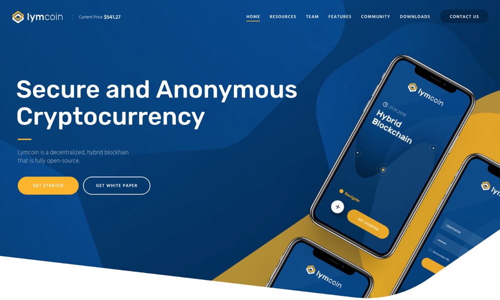 Tema Lymcoin Cryptocurrency & ICO WordPress