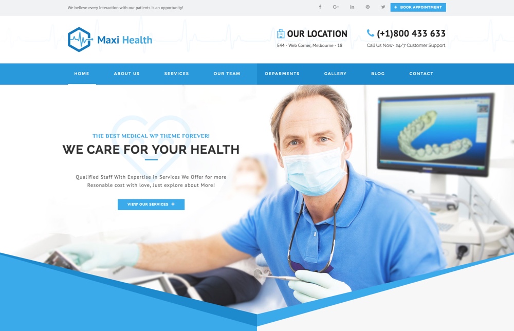 Tema WordPress Maxi Saúde