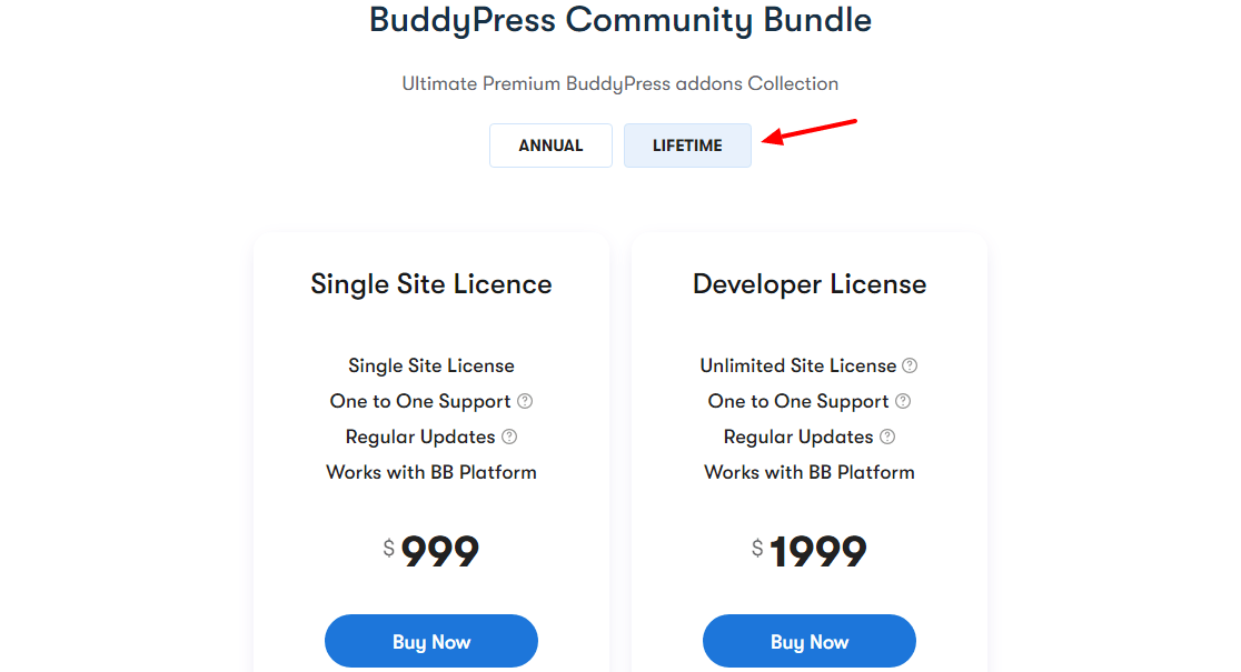 pacote da comunidade buddypress