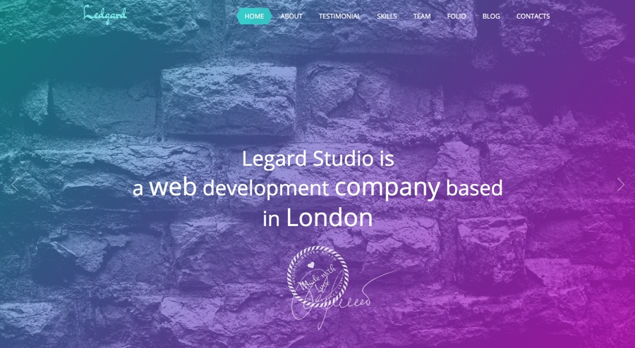 Ledgard WP Landing Page Tema WordPress