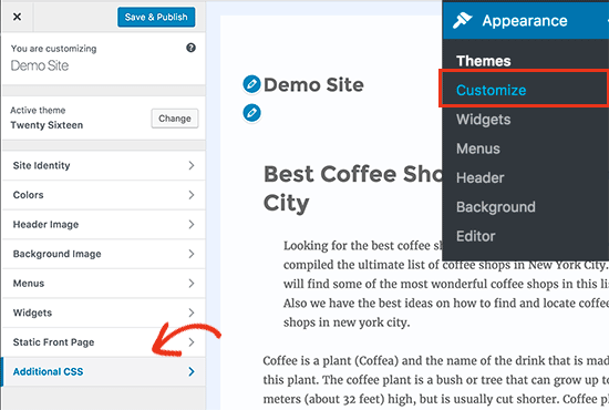 Adicionando CSS personalizado no WordPress