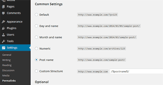 Configurando permalinks no WordPress