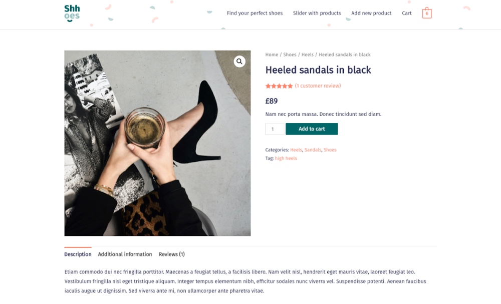 Produto padrão WooCommerce