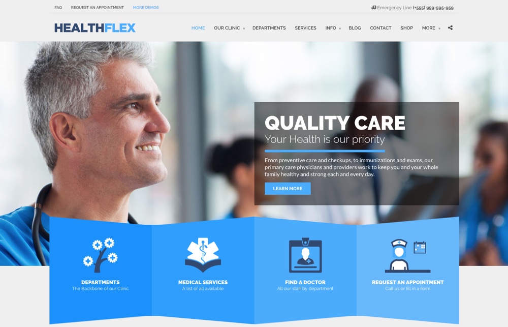 Tema WordPress Healthflex