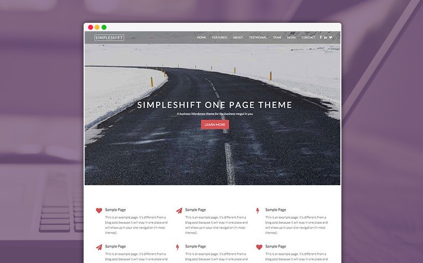 Tema WordPress SimpleShift