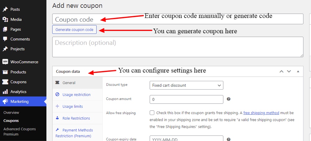Adicionar cupom WooCommerce manual ou automático