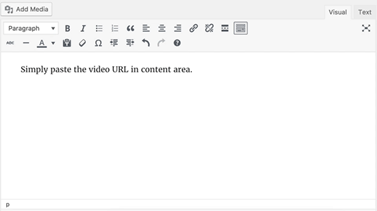 Incorporando vídeo no antigo editor do WordPress