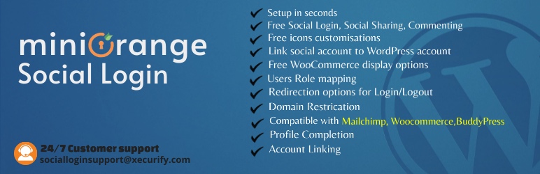 Miniorange WordPress Login Social