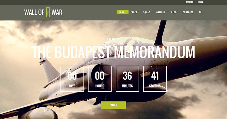 tema wordpress militar