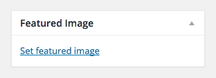 Imagem em destaque do WordPress