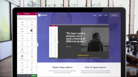 Plugin Elementor WordPress Drag and Drop Page Builder