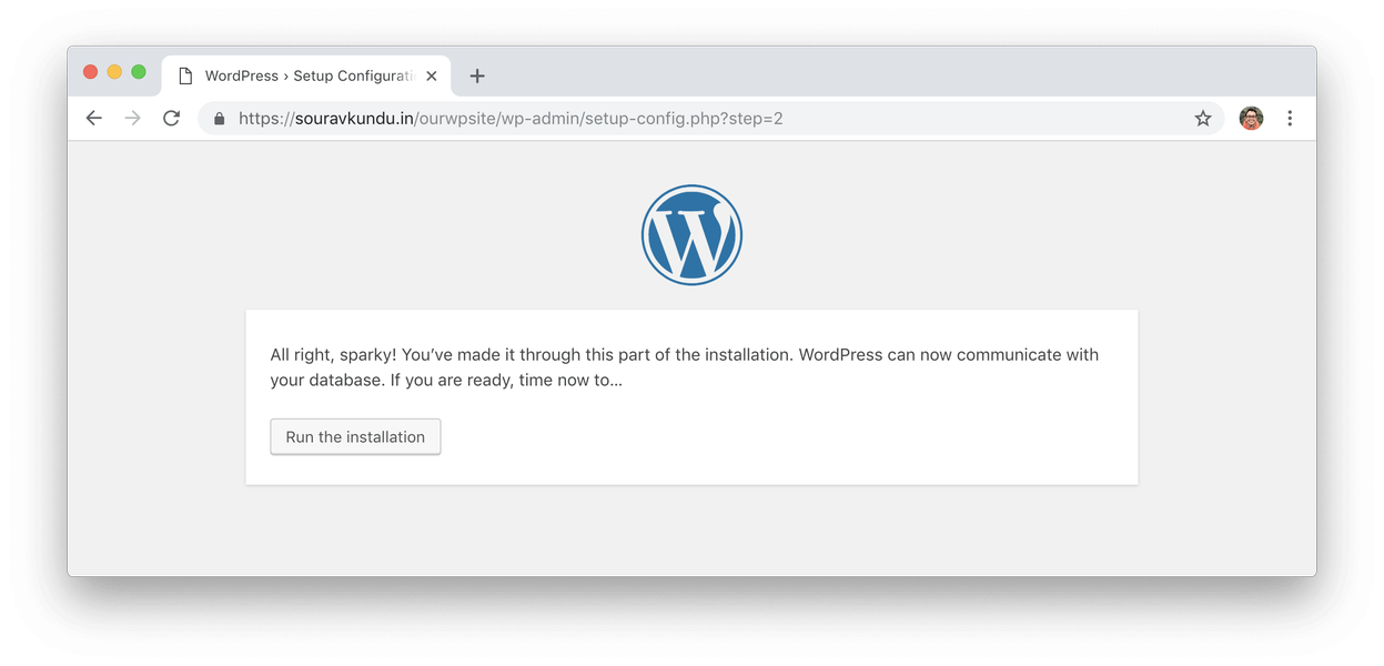 wordpress 5 minutos instalar 4 executar a instalação