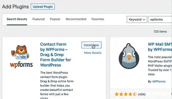 Ativar WPForms