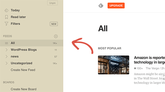 Organize suas assinaturas de feeds RSS