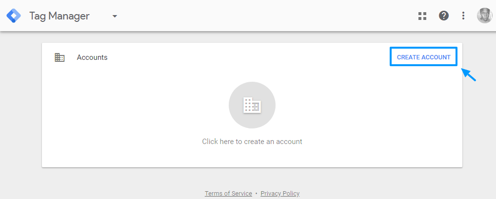 administrador do gerenciador de tags do google