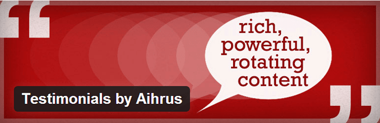 Depoimentos por Aihus WordPress Plugin