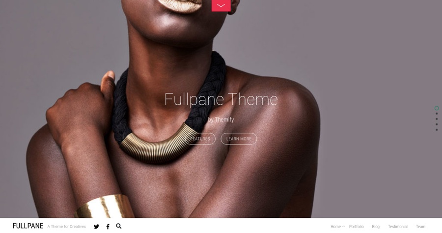 Tema WordPress Fullpane