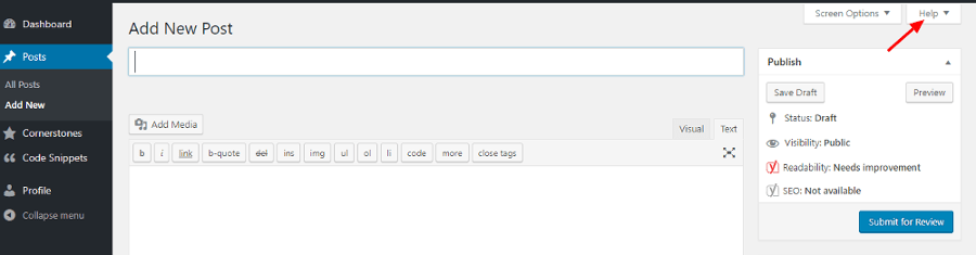 Ajuda do WordPress