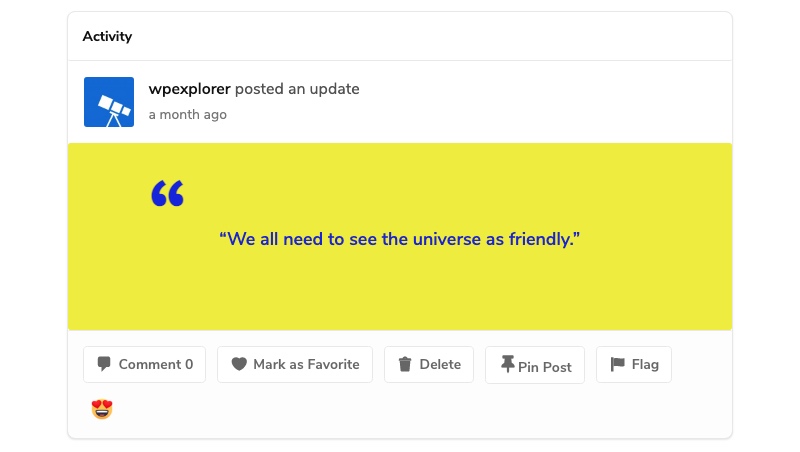 BuddyPress Adicionar orçamento