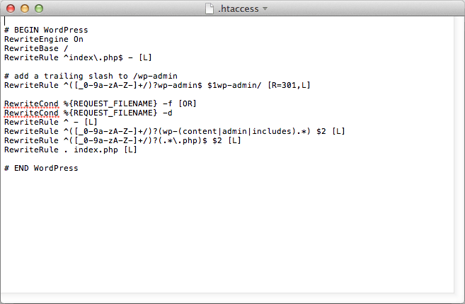 Editar .htaccess para Multisite