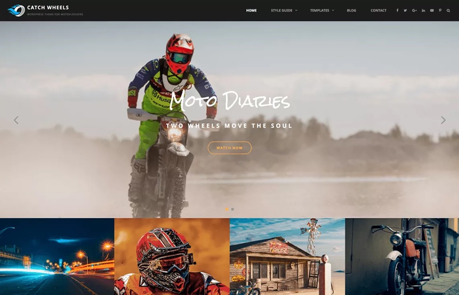 Tema WordPress grátis Catch Wheels