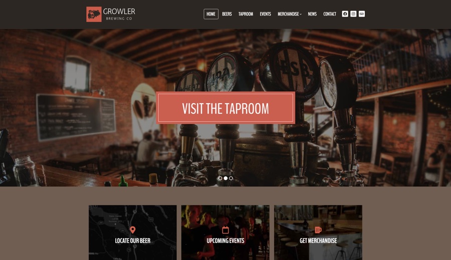 Growler - Tema WordPress de cervejaria