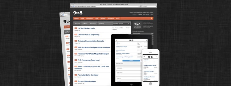 Tema WordPress de nove a cinco