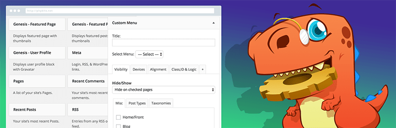 Plugin WordPress de Opções de Widget