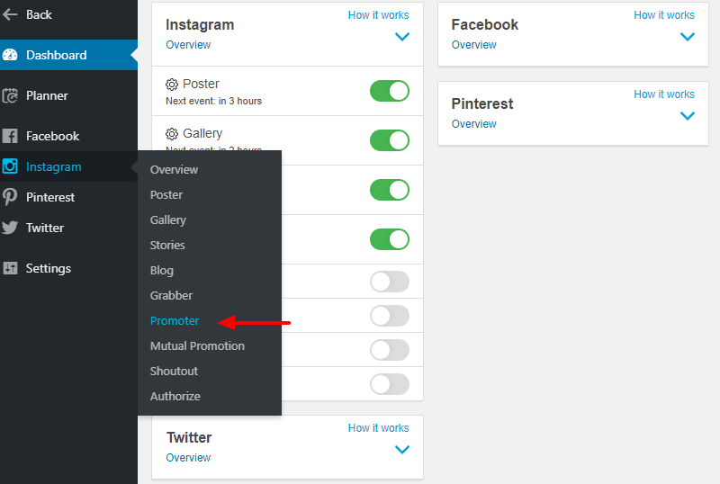 ferramenta de promoção do instagram