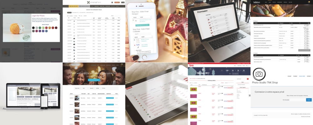 Exibição de tabela de produtos WooCommerce