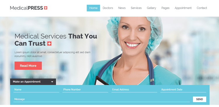Tema WordPress MedicalPress Saúde e Medicina