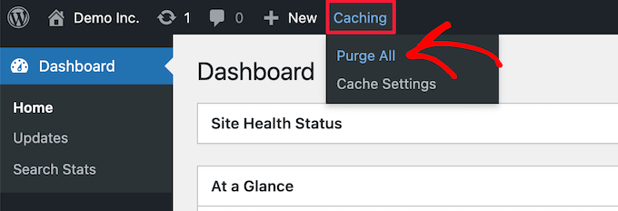 Limpar cache do Bluehost