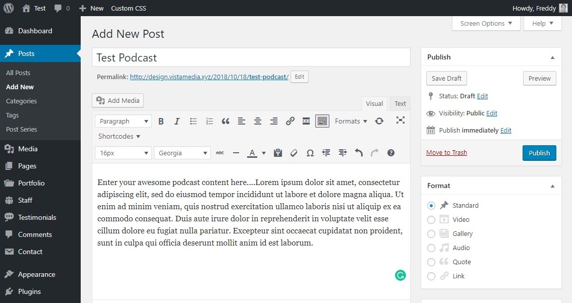 plug-in de podcast powerpress wordpress