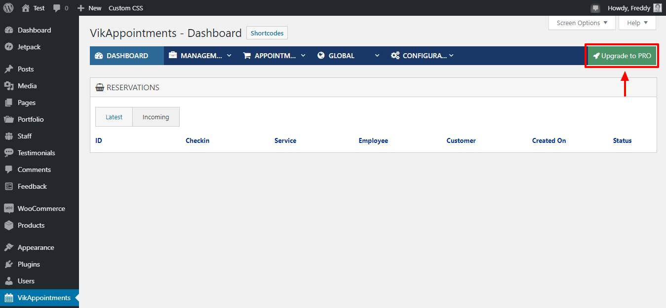 atualizando para a versão pro do vikappointments