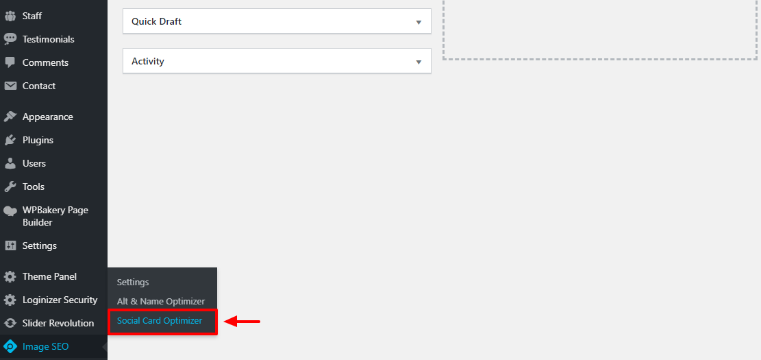 otimizador de imagem seo otimizador de cartão social