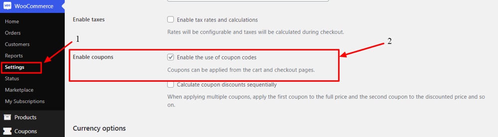 Ativar cupom WooCommerce