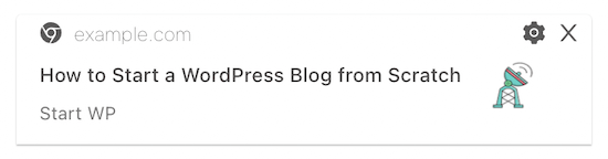 Notificação de postagem do blog PushEngage