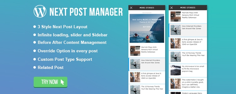 Infinite Related Post Manager Melhores Plugins de Posts Relacionados para WordPress