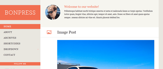 Tema WordPress BonPress