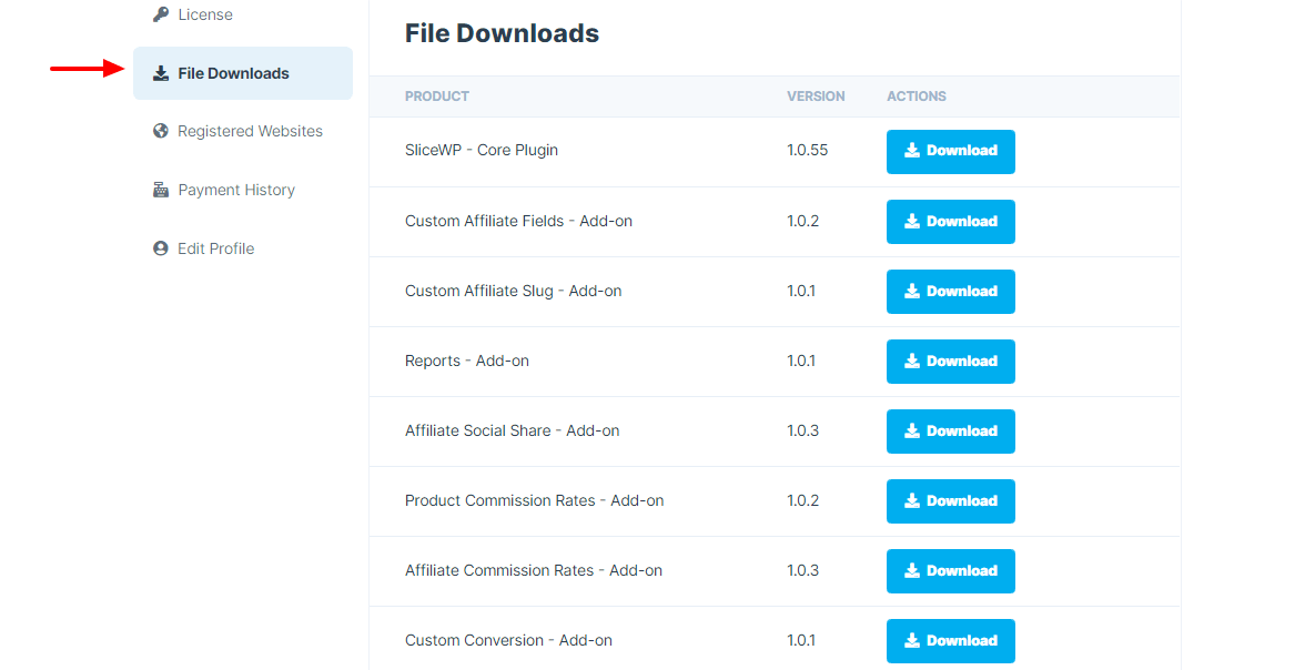 downloads de arquivos slicewp