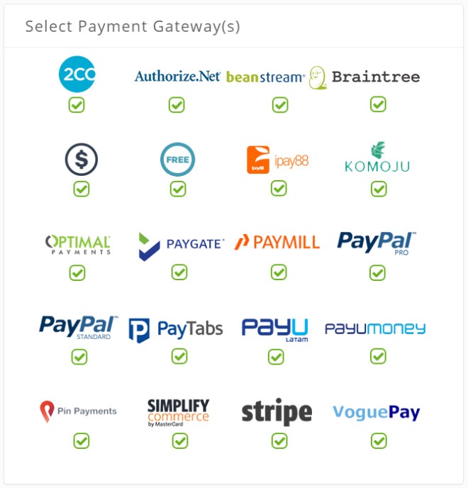 gateways de pagamento
