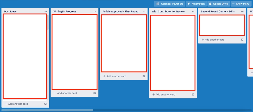 Exemplo de Colaborador do Trello