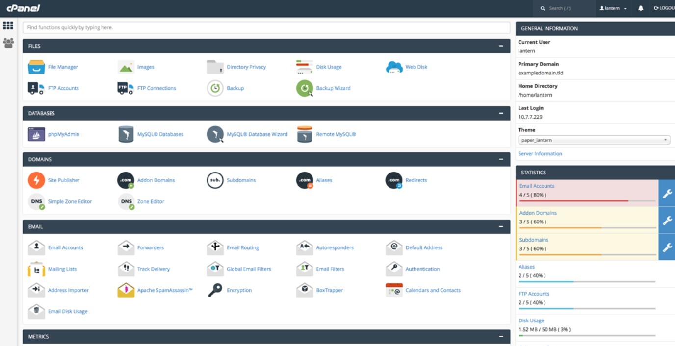 Hospedagem Compartilhada x Cloud: cPanel