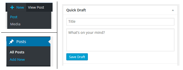 Três maneiras de adicionar uma postagem no WordPress