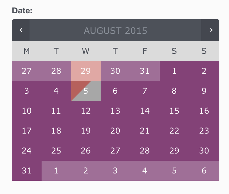 calendário de disponibilidade de reservas woocommerce