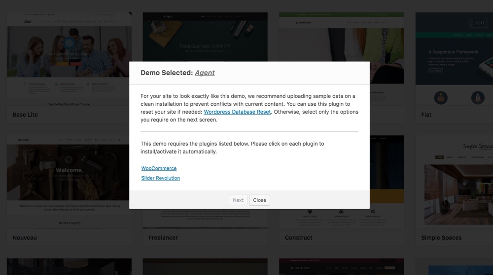 Importador de demonstração total: instale e ative plugins