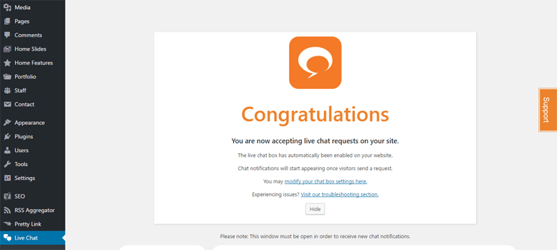 wp-live-chat-support-plugin-instalado