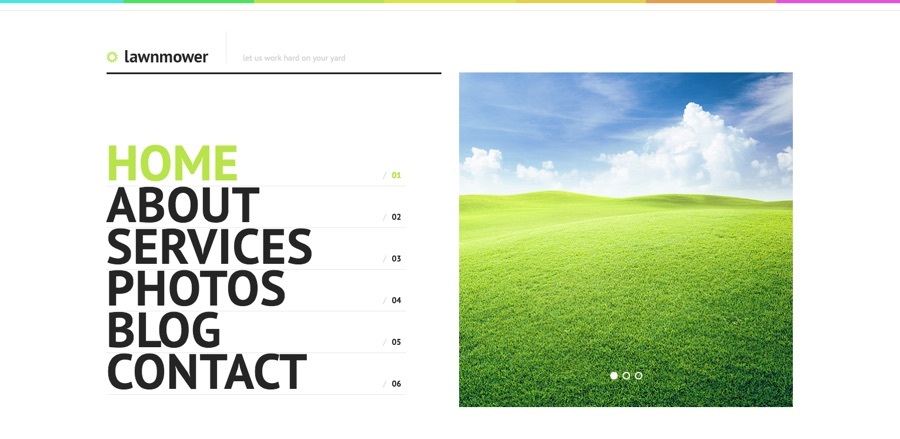 Tema WordPress de paisagismo e design