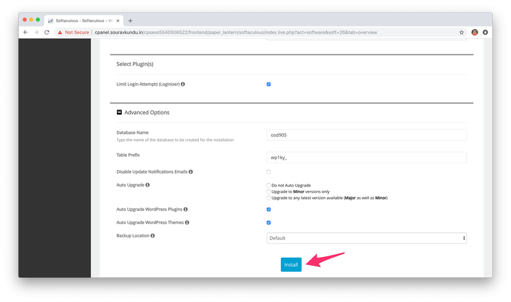 instalar wordpress com softaculous cpanel 5 opções avançadas