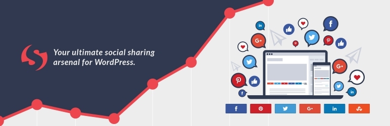 Plugin de Compartilhamento Social Gratuito do Social Warfare